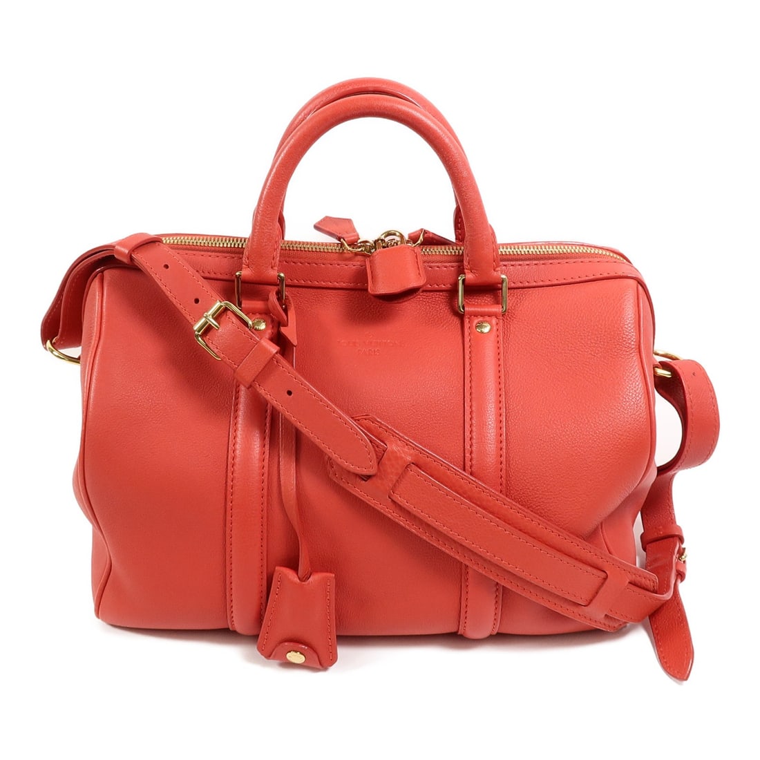 Louis Vuitton Sofia Coppola PM Red Calfskin 2 Way Bag M94341: Louis Vuitton Sofia Coppola PM Red Calfskin 2 Way Bag M94341 Louis Vuitton Sofia Coppola PM 2 Way Shoulder Bag in red calfskin (cowhide). This women's regular-size bag is made in France and features a