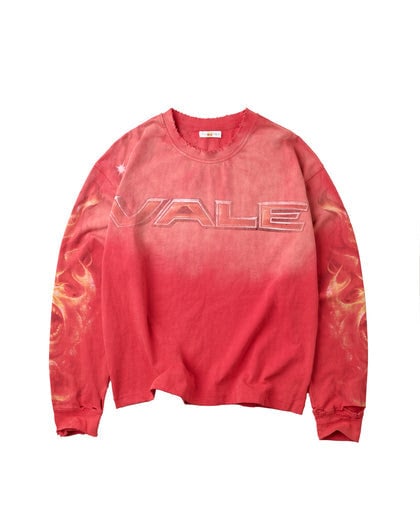 Medium Vale Forever Budokai Long Sleeve Shirt Red (1 of 1)