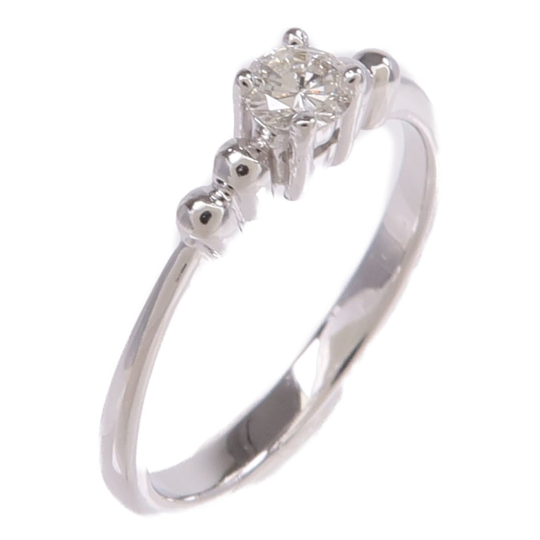18K White Gold Diamond Ring JEWELRY Brand US 5.25 (1 of 7)