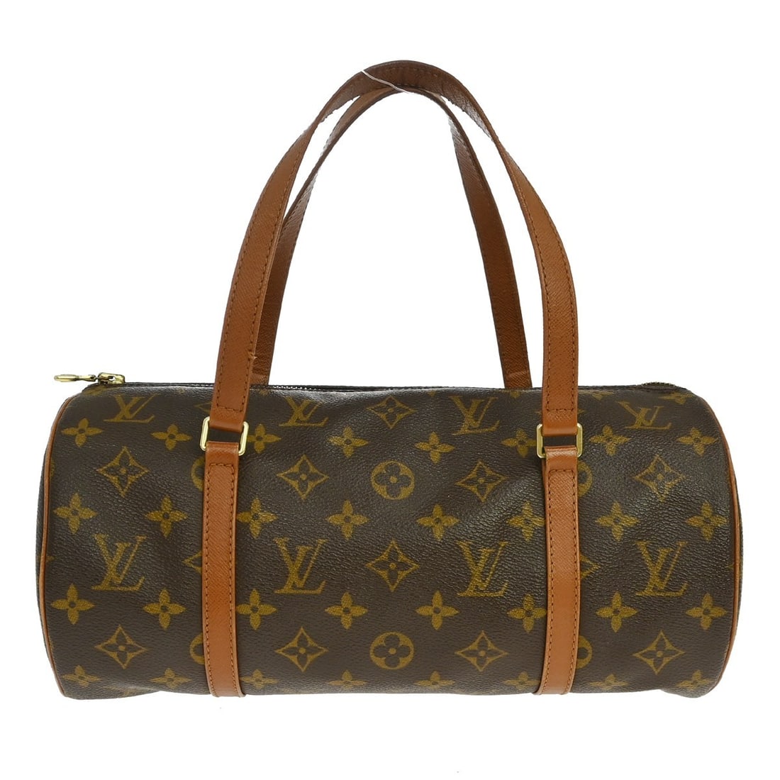 Louis Vuitton Papillon 30 Monogram Canvas Handbag M51365 France: Louis Vuitton Papillon 30 Monogram Canvas Handbag M51365 France Vintage Louis Vuitton Papillon 30 handbag in Monogram canvas with leather double handles and a zip closure. This women's medium handbag 