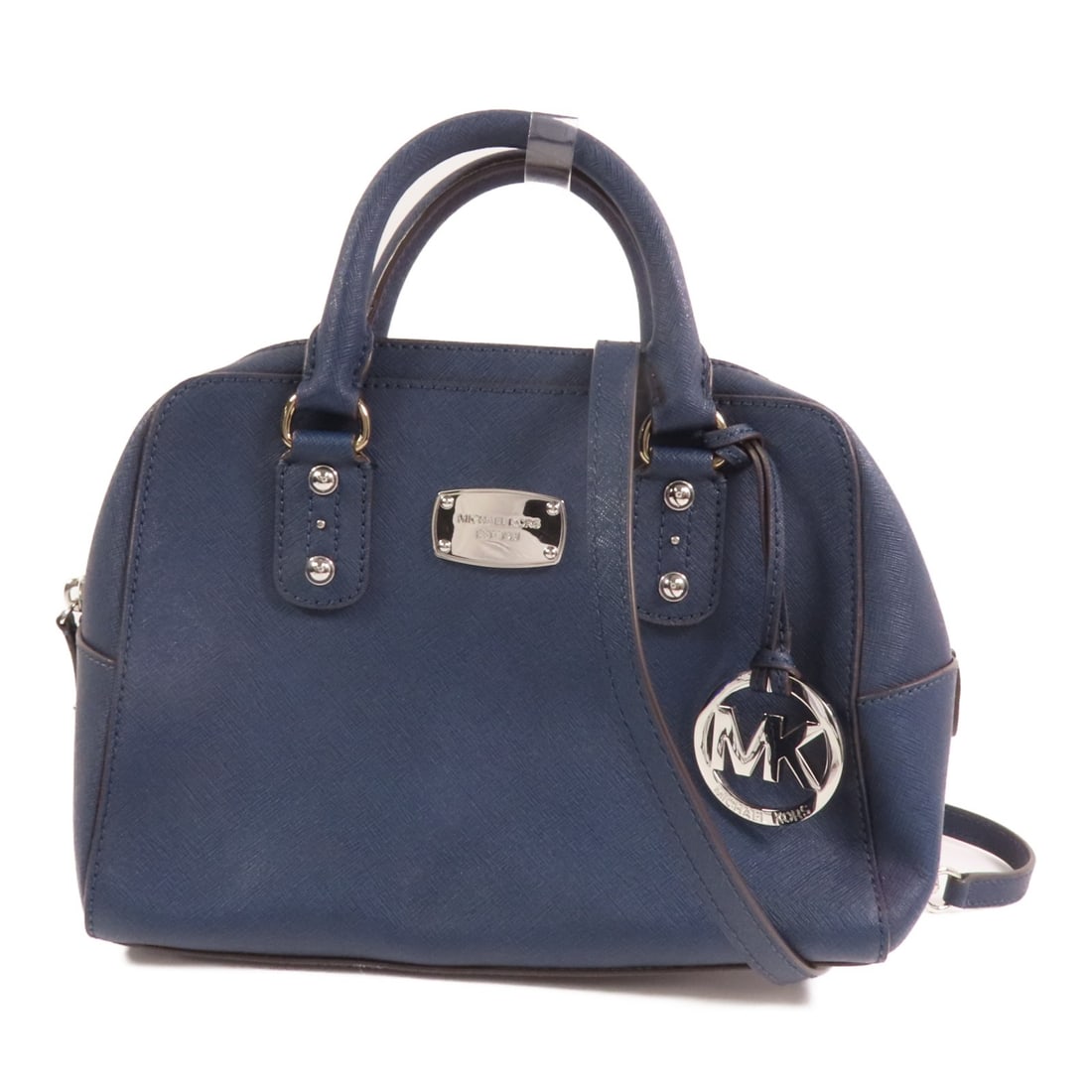 Michael Kors 2way Shoulder Crossbody Bag Navy Coated Canvas: Michael Kors 2way Shoulder Crossbody Bag Navy Coated Canvas Michael Kors 2-way shoulder bag in navy PVC coated canvas, designed for women and suitable for shoulder or crossbody wear. It features a nav