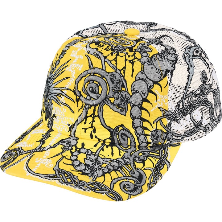 Supreme Wombat Yellow Mesh Back 6 Panel Hat OS (1 of 1)
