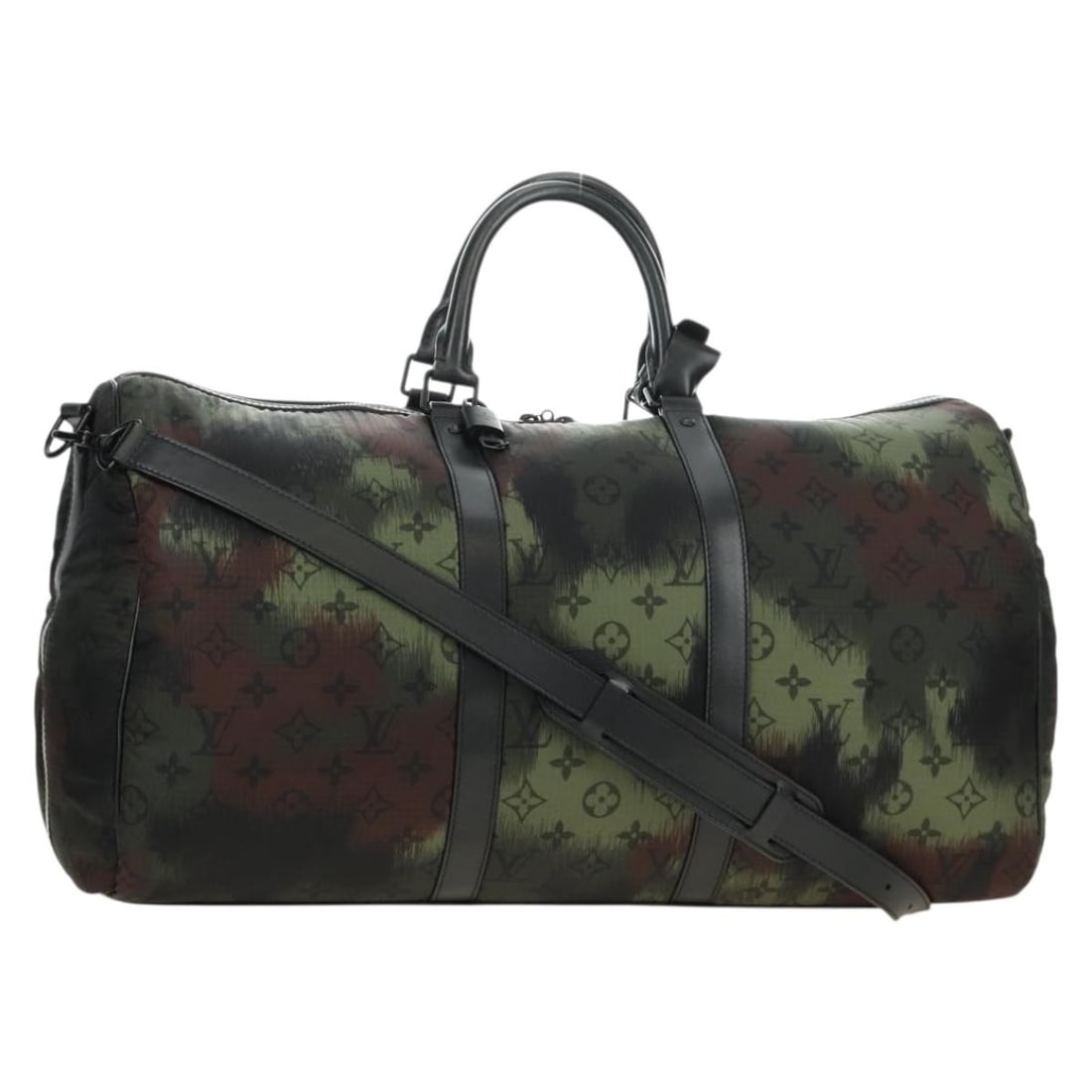 Louis Vuitton M56416 Keepall 50 Monogram Canvas Khaki Boston Bag: Louis Vuitton M56416 Keepall 50 Monogram Canvas Khaki Boston Bag Louis Vuitton Monogram Camouflage Keepall Bandouliere 50 Boston bag in khaki monogram canvas, made in Italy. This women's bag includes 