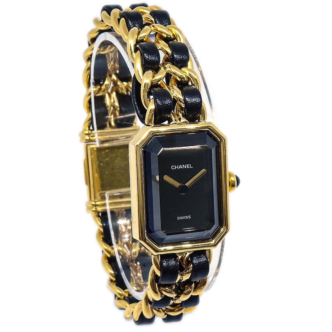 CHANEL Premiere #L Womens Quartz Wristwatch Gold Plated Black Gold Swiss Made (1 of 10)