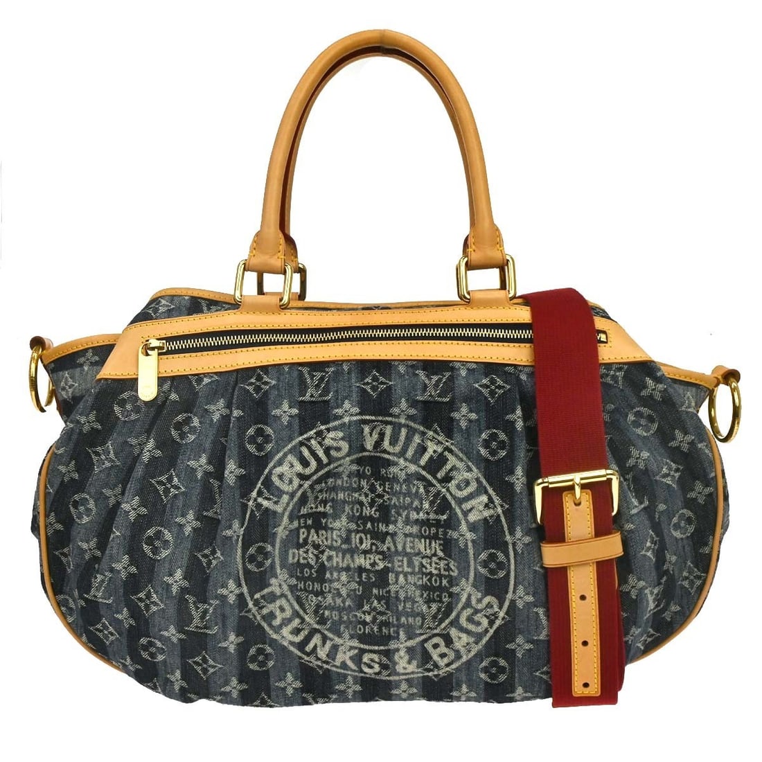 Louis Vuitton Cabas Raye GM Monogram Denim 2way Tote M95336 (1 of 13)