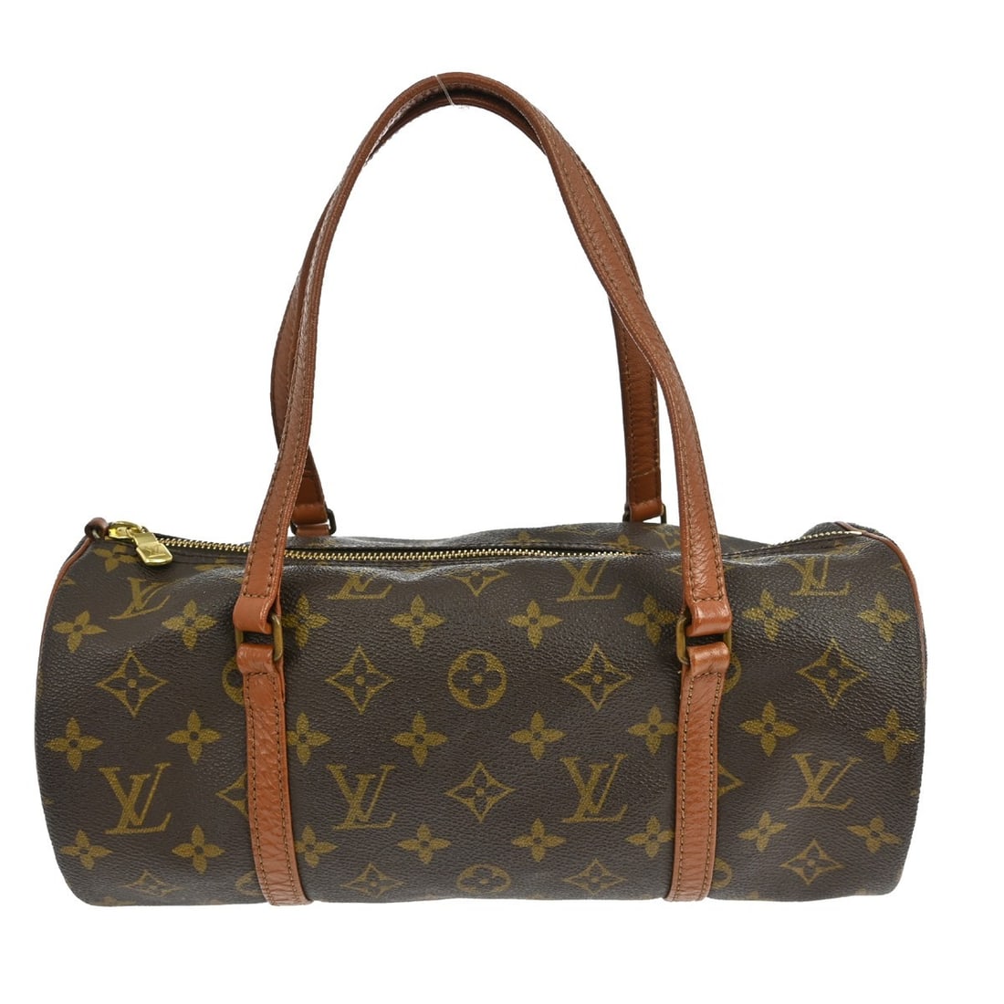 Louis Vuitton Papillon 30 Monogram Canvas Handbag M51365 Brown: Louis Vuitton Papillon 30 Monogram Canvas Handbag M51365 Brown Louis Vuitton Papillon 30 handbag in Monogram canvas with leather handle/strap details. It features a zip closure, double handles, and a 