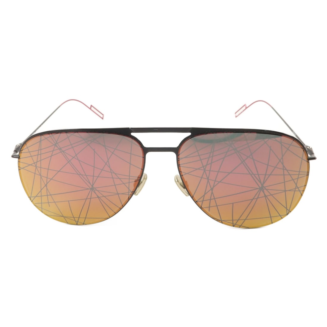 Dior 0205S metal sunglasses in black and pink: Dior 0205S metal sunglasses in black and pink Christian Dior CD 0205S sunglasses in black and pink, made of metal. Designed for women, this pair is marked as size regular and is in very good AB condit