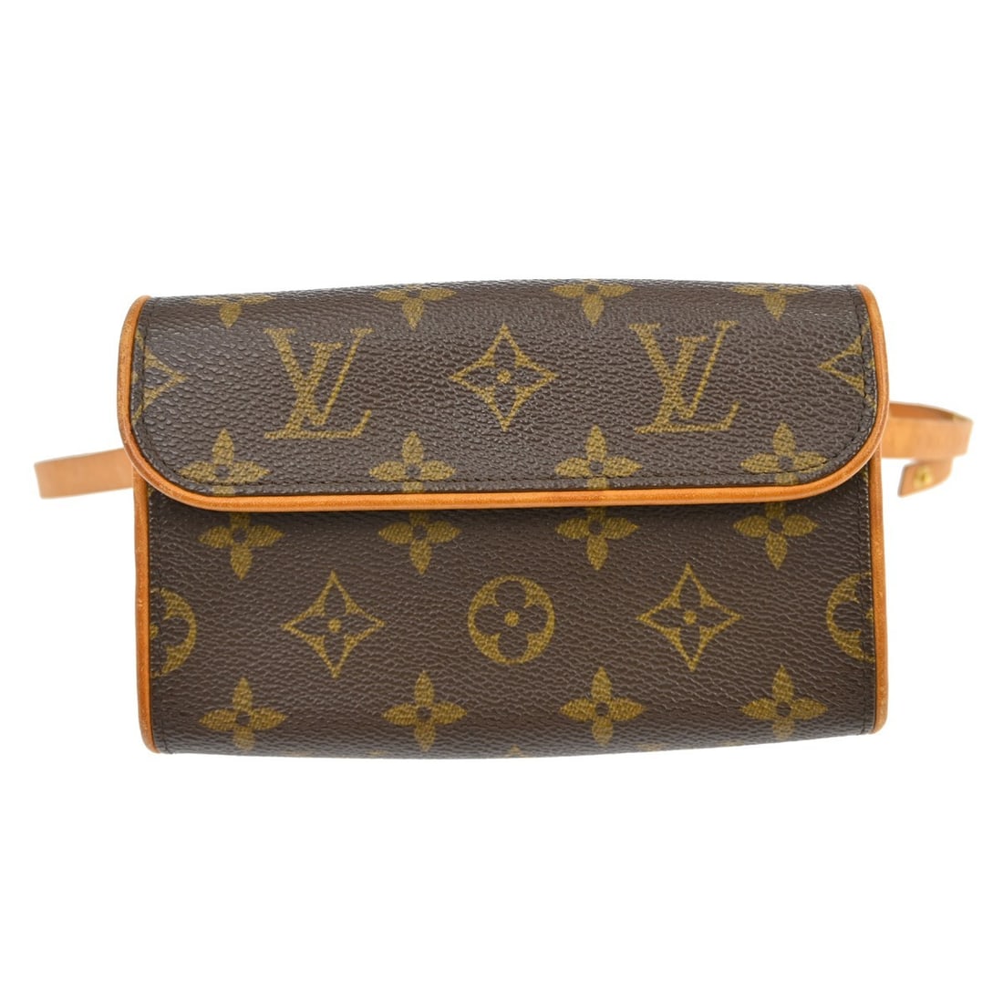 Louis Vuitton Pochette Florentine Monogram Canvas Belt Bag XS M51855: Louis Vuitton Pochette Florentine Monogram Canvas Belt Bag XS M51855 Vintage Louis Vuitton Pochette Florentine bum bag in brown Monogram canvas with leather trim and an adjustable belt. This compact w