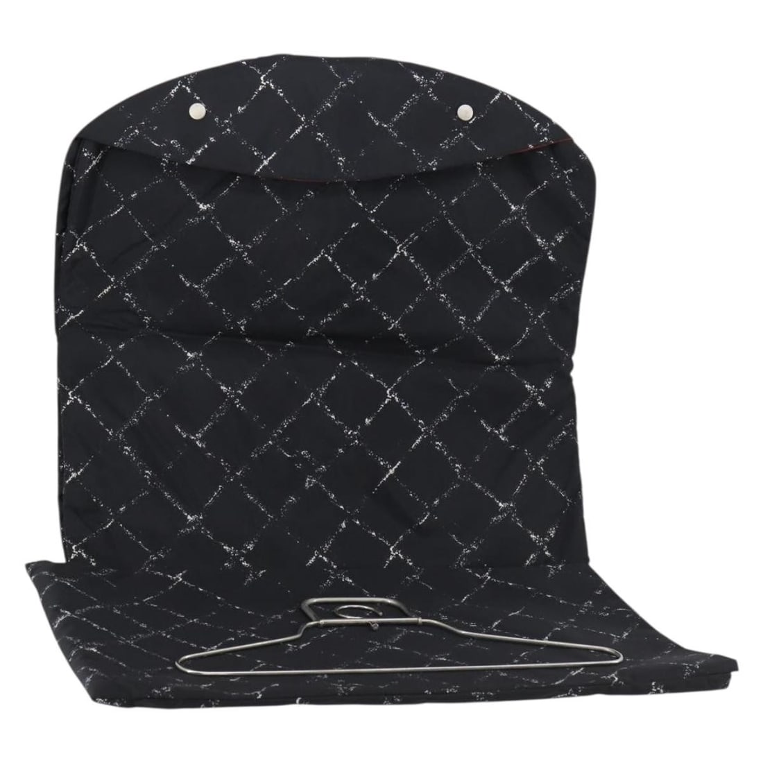 CHANEL Black Nylon Garment Cover with Guarantee Card: CHANEL Black Nylon Garment Cover with Guarantee Card CHANEL travel line garment cover in black nylon, made in France. It is designed for women and includes a guarantee card. The item is described as c