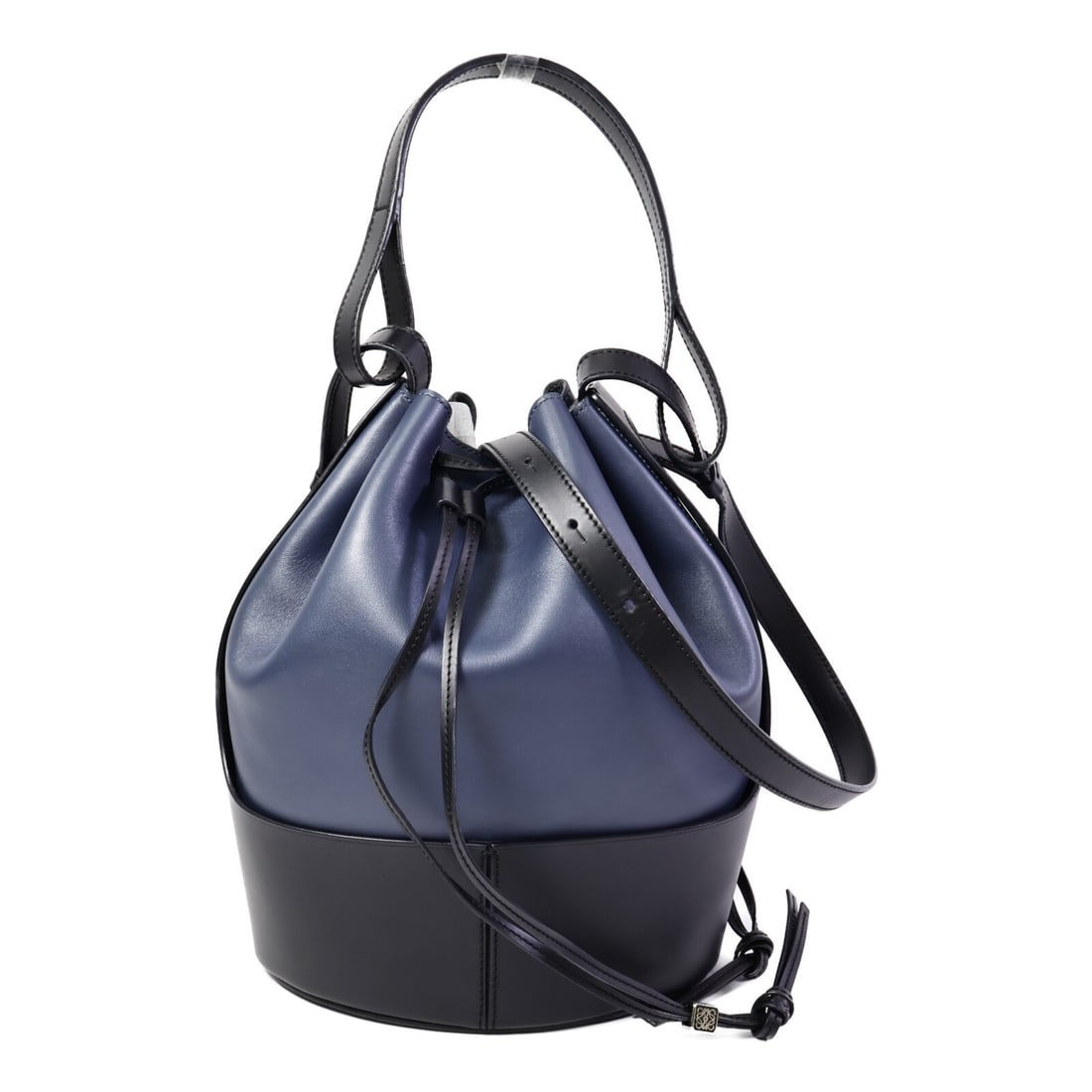 LOEWE Balloon Medium Calfskin Shoulder Bag 2 Way Black Blue (1 of 18)