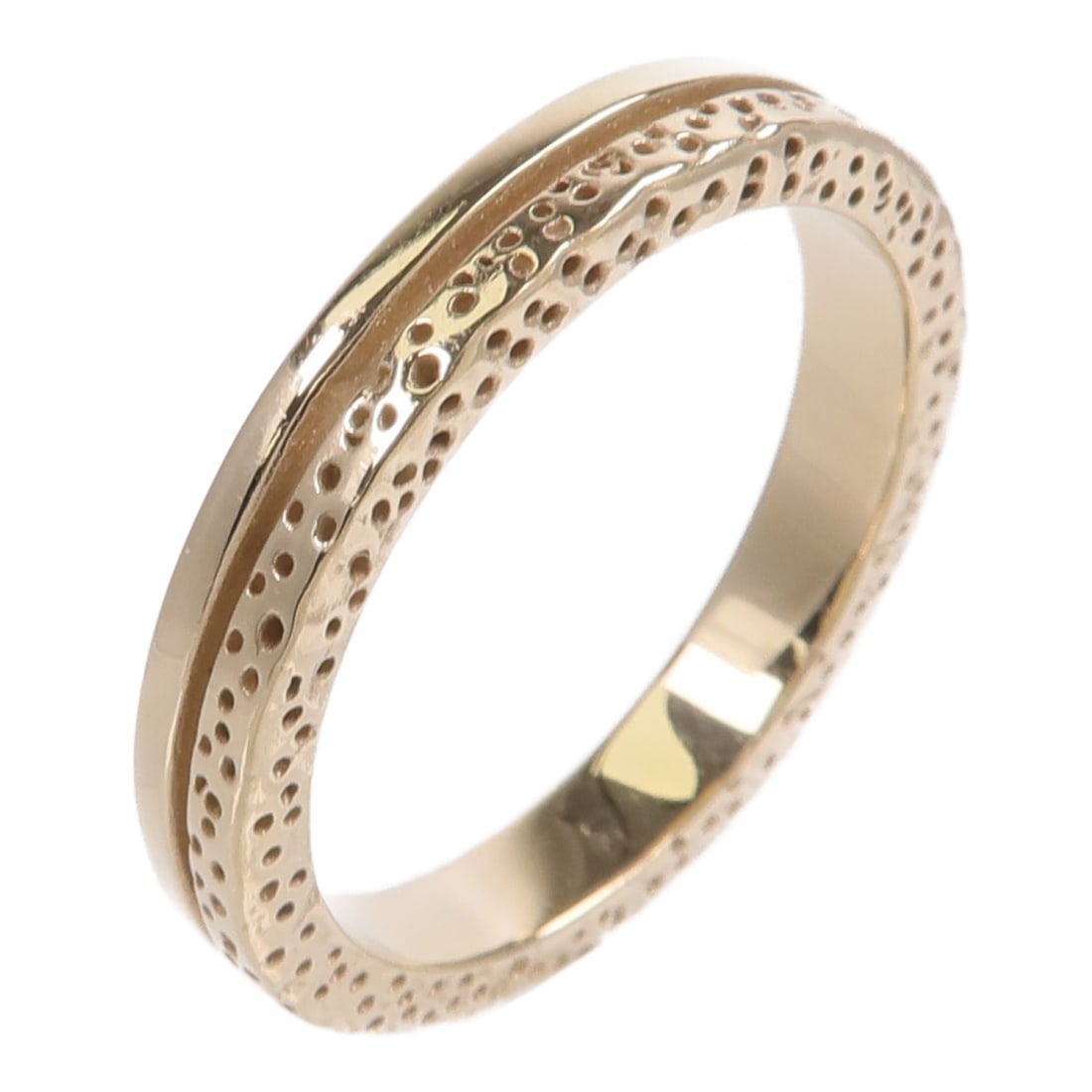 JEWELRY K18 Yellow Gold Ring Women's Size 8.5 (1 of 9)