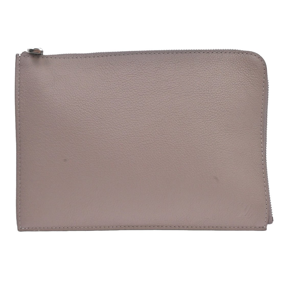 Louis Vuitton Pochette Jules PM Taupe Beige Leather Clutch: Louis Vuitton Pochette Jules PM Taupe Beige Leather Clutch Louis Vuitton Pochette Jules PM clutch bag in taupe beige calfskin leather, made in Italy. This medium-sized vintage bag features one interio
