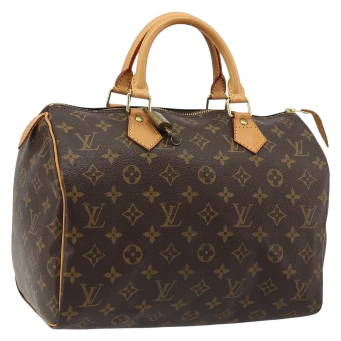 Louis Vuitton M41526 Speedy 30 Monogram Canvas Handbag: Louis Vuitton M41526 Speedy 30 Monogram Canvas Handbag Louis Vuitton Speedy 30 hand bag in Monogram Canvas, made in France. It features the classic Monogram exterior and comes with a dust bag, padlock