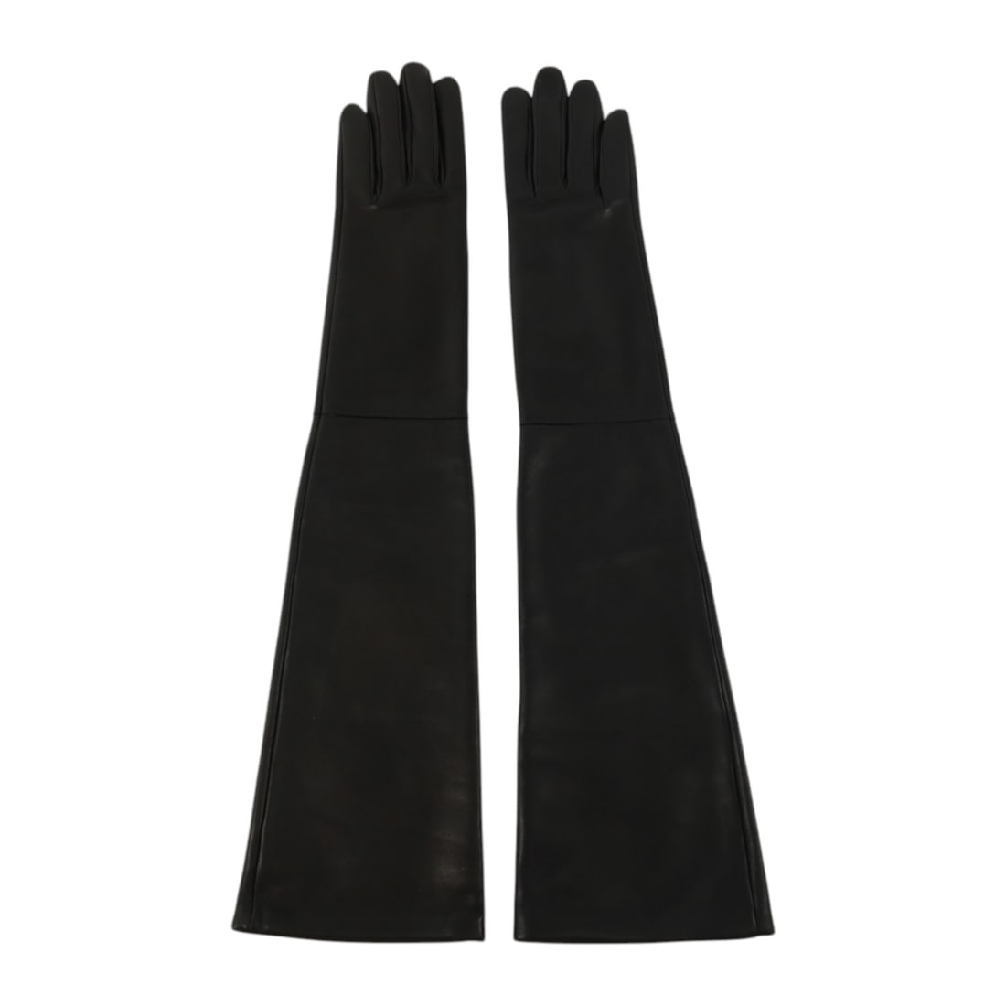 Hermes Lambskin Gloves Black Size 6 1 2 with Box (1 of 8)