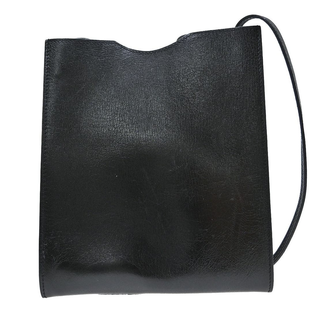 Hermes Onimaitou Box Calf Crossbody Pochette Black France: Hermes Onimaitou Box Calf Crossbody Pochette Black France Hermes Onimaitou crossbody shoulder bag pochette in Box Calf leather, made in France. It features an open closure, suede lining, and a cross-b