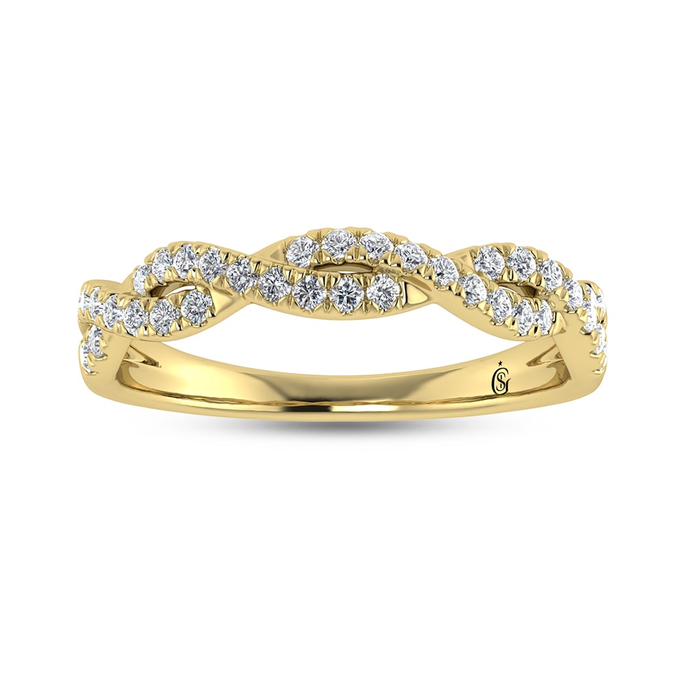 14K Yellow Gold Diamond 1/4 Ct.Tw. Fashion Ring (1 of 4)