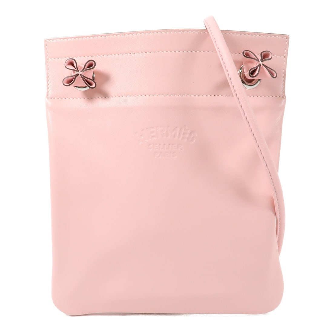 Hermes Aline Mini Shoulder Bag Rose Sakura Swift Calfskin PHW: Hermes Aline Mini Shoulder Bag Rose Sakura Swift Calfskin PHW Hermes Aline Mini Shoulder Bag in Rose Sakura and pink, crafted from Vaux Swift leather and calfskin (cowhide). Made in France, this women