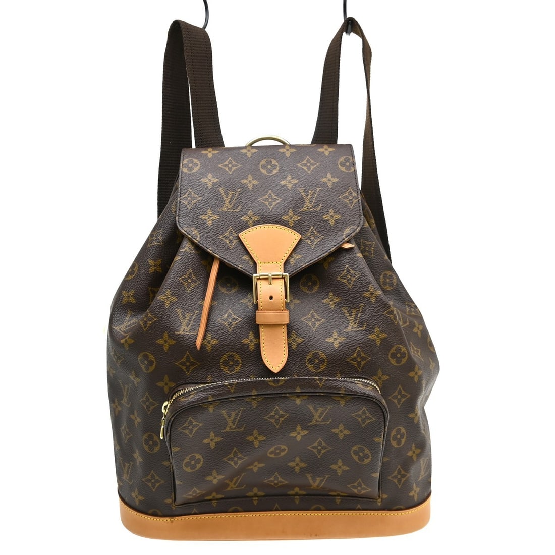 Louis Vuitton Montsouris GM Monogram Canvas Backpack M51135: Louis Vuitton Montsouris GM Monogram Canvas Backpack M51135 Louis Vuitton Monogram Montsouris GM Backpack in brown Monogram canvas and leather, designed in a large size with a drawstring flap closure.