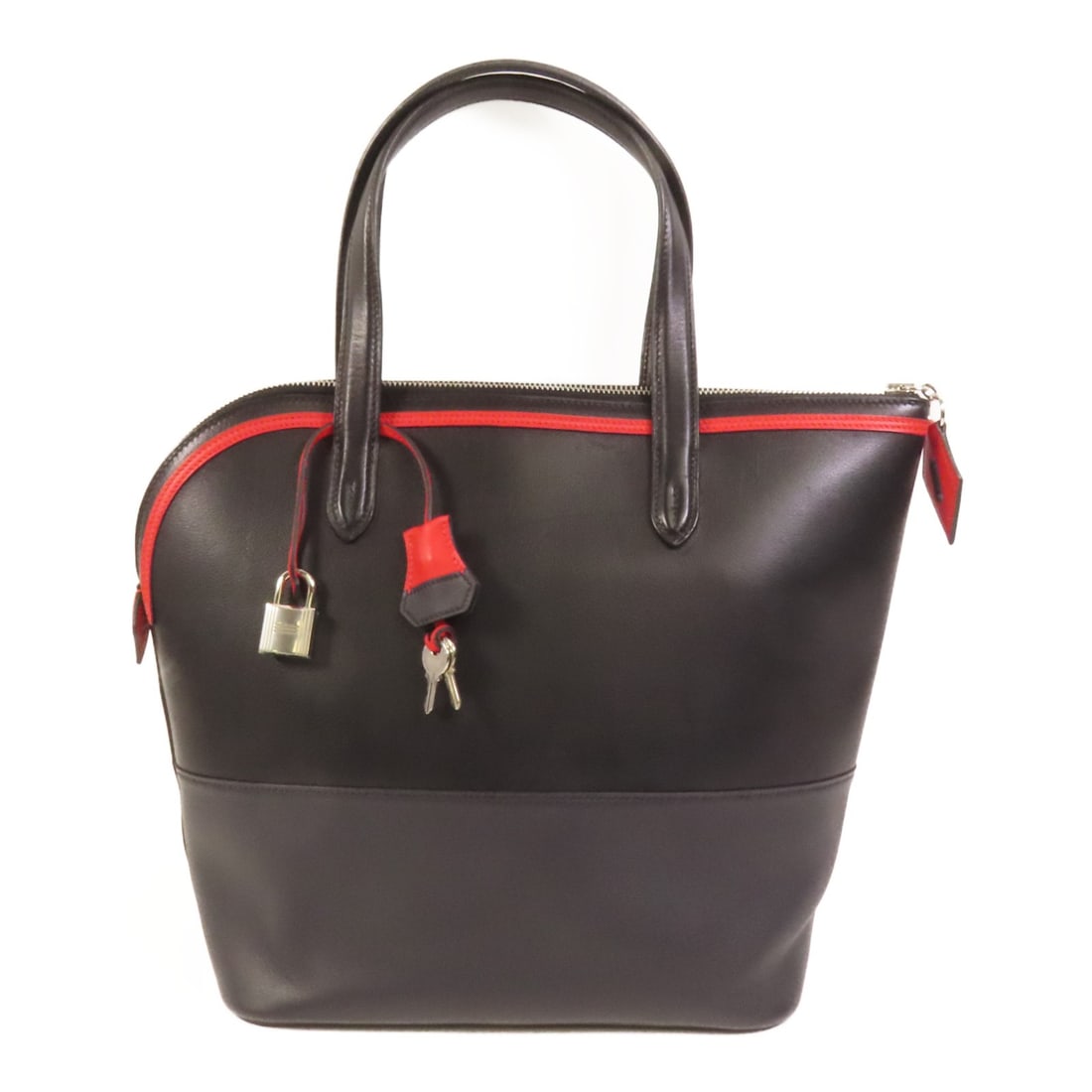 Hermes Transat Sailor handbag in noir calfskin with palladium hardware (1 of 17)