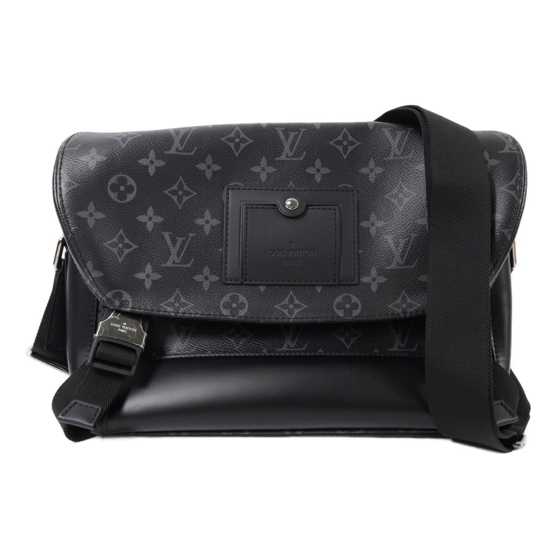 Louis Vuitton M40511 Voyager PM Messenger Bag Monogram Eclipse Black: Louis Vuitton M40511 Voyager PM Messenger Bag Monogram Eclipse Black Louis Vuitton LV Messenger PM Voyager Shoulder Bag, model M40511, in Monogram Eclipse Black. It is made from Monogram eclipse and P