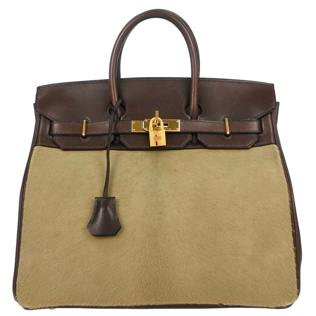 Hermes Haut a Courroies 32 Brown Evercalf Veau Troika Handbag: Hermes Haut a Courroies 32 Brown Evercalf Veau Troika Handbag Hermes Haut a Courroies 32 handbag in Ebene Evercalf and Veau Troika leather. This medium top-handle bag features a flap turnlock closure,