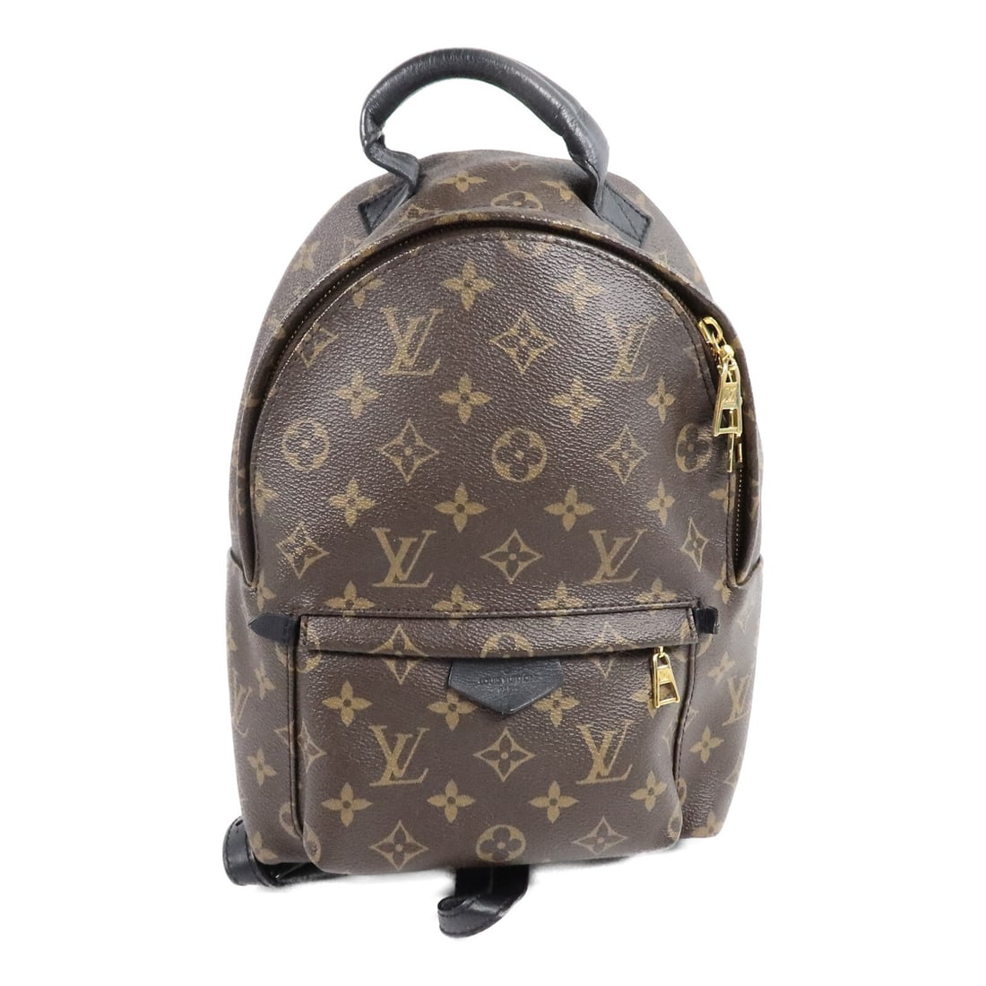 Louis Vuitton Palm Springs PM Backpack Monogram Canvas M44871 Brown: Louis Vuitton Palm Springs PM Backpack Monogram Canvas M44871 Brown A Louis Vuitton Palm Springs Backpack Bag PM in brown Monogram and PVC coated canvas with gold-tone hardware. The bag is model M4156