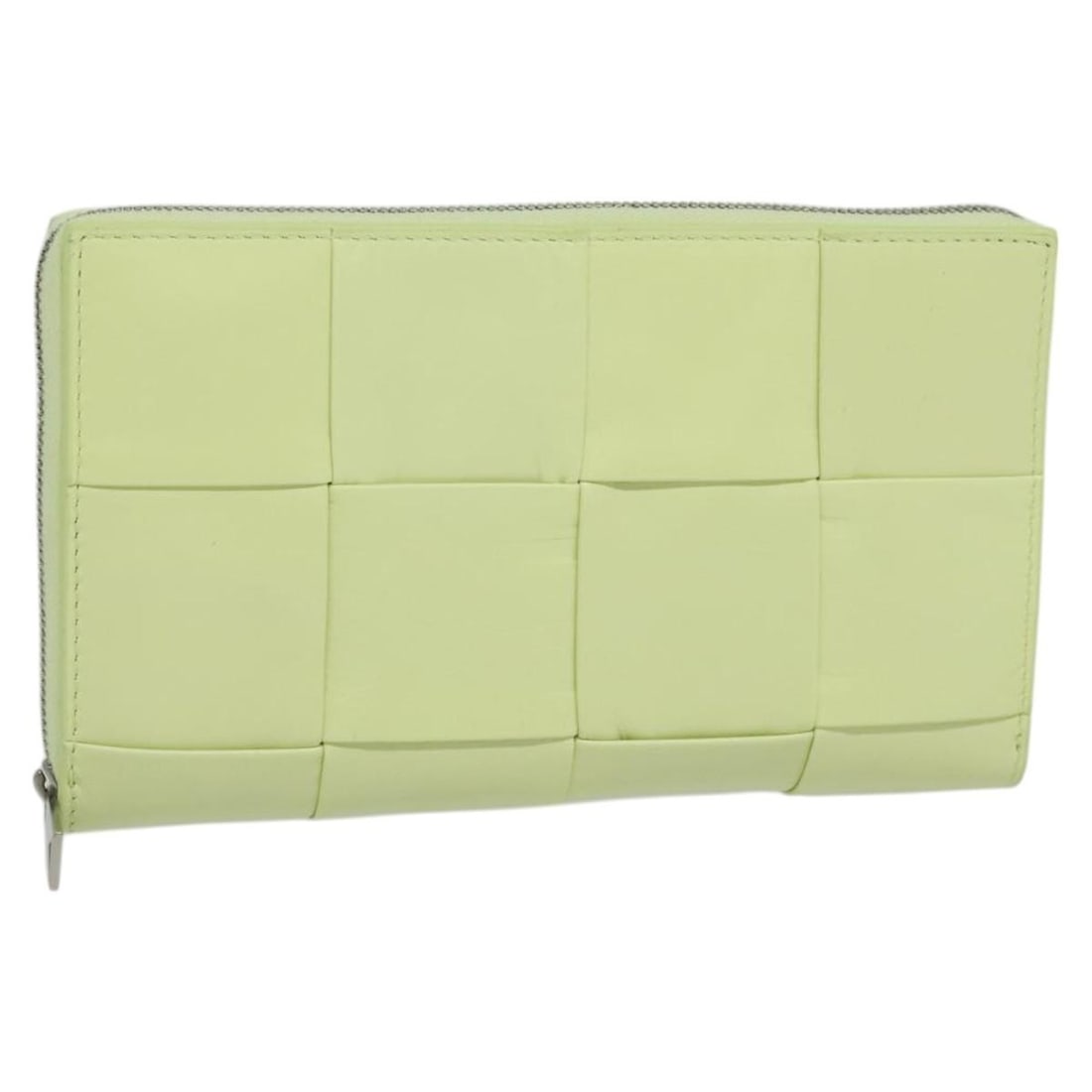 Bottega Veneta Intrecciato Leather Wallet Lime Green with Box (1 of 18)