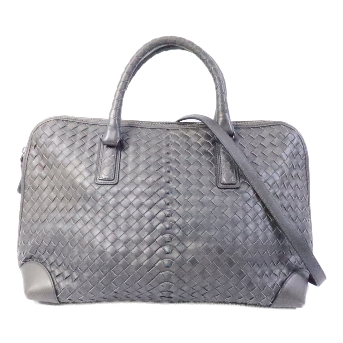 Gray Lambskin 2 Way Bag Bottega Veneta Womens Italy: Gray Lambskin 2 Way Bag Bottega Veneta Womens Italy A Bottega Veneta 2-way shoulder bag in gray lambskin (sheep leather), made in Italy. It features a regular women's size, a handle length of 34 cm, a