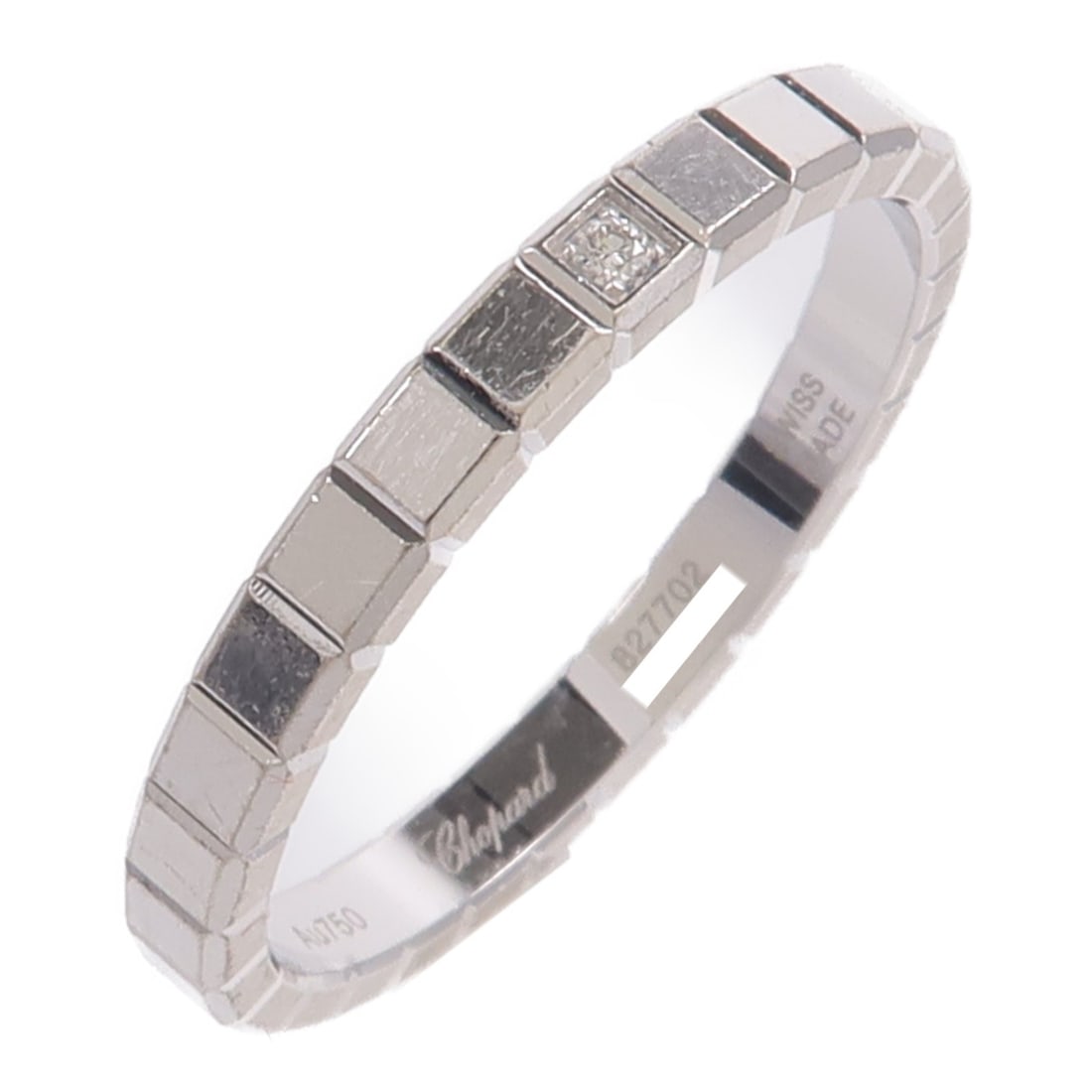 Chopard Ice Cube 18K White Gold Diamond Ring Model 827702-1232 Size 7.5 (1 of 9)