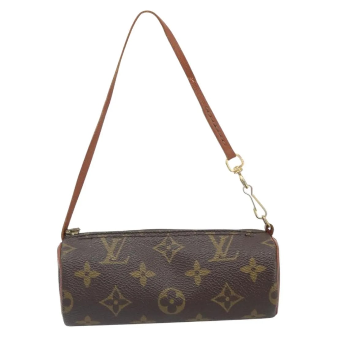 Louis Vuitton Monogram Canvas Papillon Pochette Brown Handbag France: Louis Vuitton Monogram Canvas Papillon Pochette Brown Handbag France This Louis Vuitton Papillon Pochette features the iconic Monogram canvas in brown, designed for women. The bag displays signs of pr