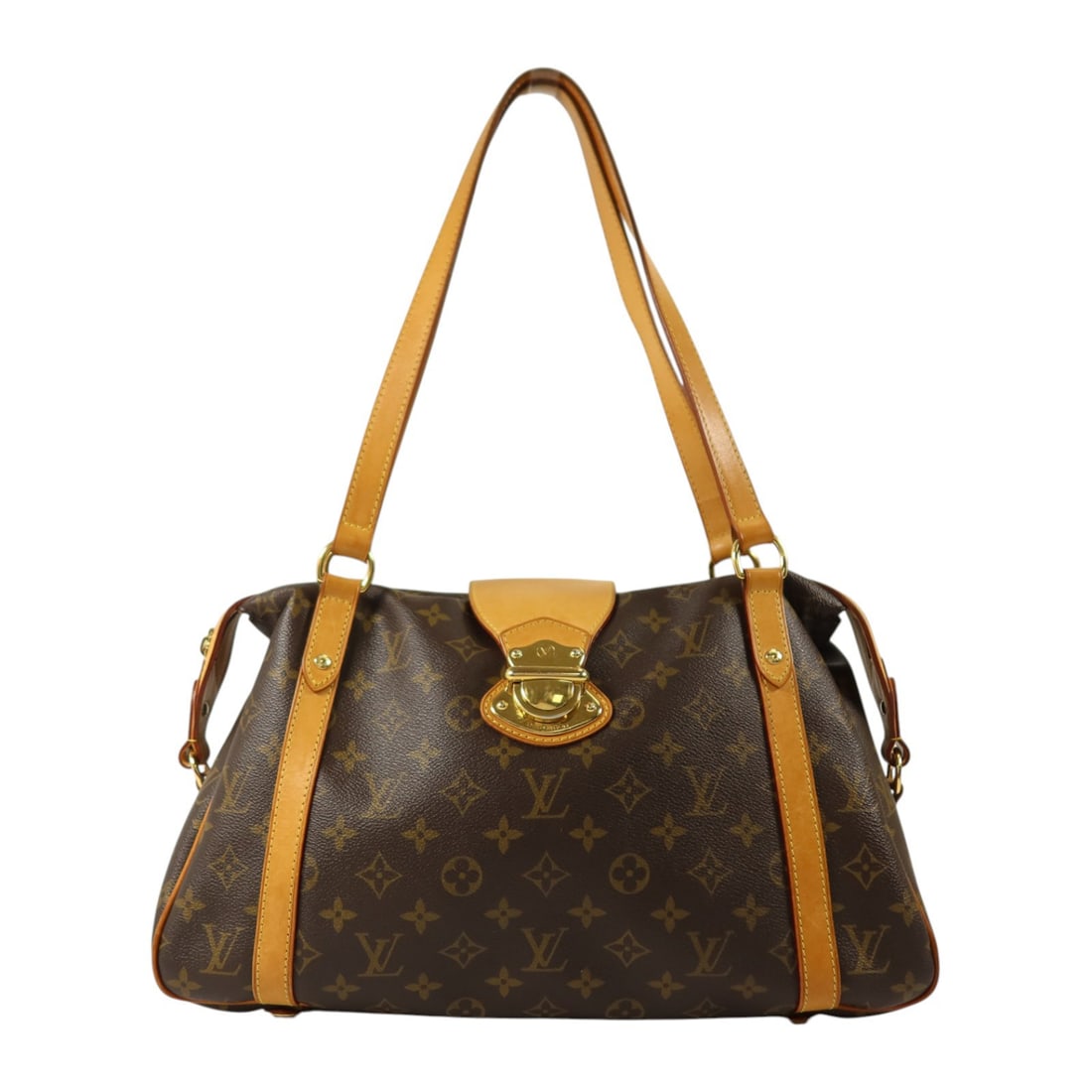 Louis Vuitton Stresa PM Monogram Shoulder Tote M51186 Brown: Louis Vuitton Stresa PM Monogram Shoulder Tote M51186 Brown Louis Vuitton Stresa PM shoulder bag tote in brown Monogram and PVC coated canvas. Made in France, this women's regular-size bag features go