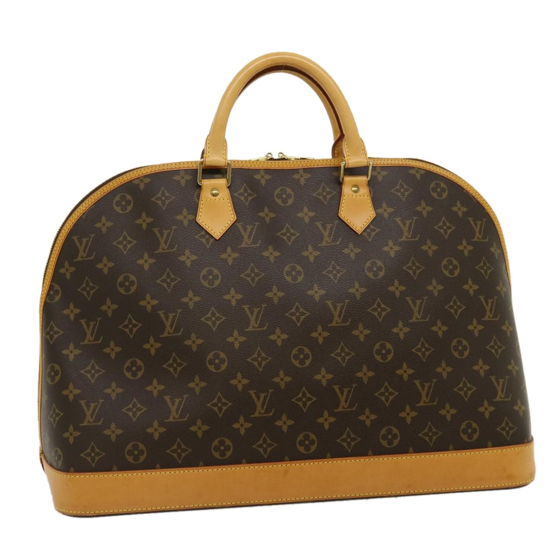 Louis Vuitton M41446 Alma Voyage MM Monogram Canvas Handbag: Louis Vuitton M41446 Alma Voyage MM Monogram Canvas Handbag This Louis Vuitton Alma Voyage MM hand bag is crafted in Monogram Canvas and made in France. It features the Monogram exterior color and is 
