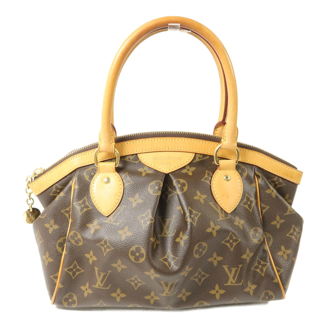 Louis Vuitton Tivoli PM Monogram PVC Coated Canvas Shoulder Bag M40143: Louis Vuitton Tivoli PM Monogram PVC Coated Canvas Shoulder Bag M40143 Louis Vuitton Tivoli PM shoulder handbag, model M40143, in brown Monogram and PVC coated canvas. It features a shoulder handle an