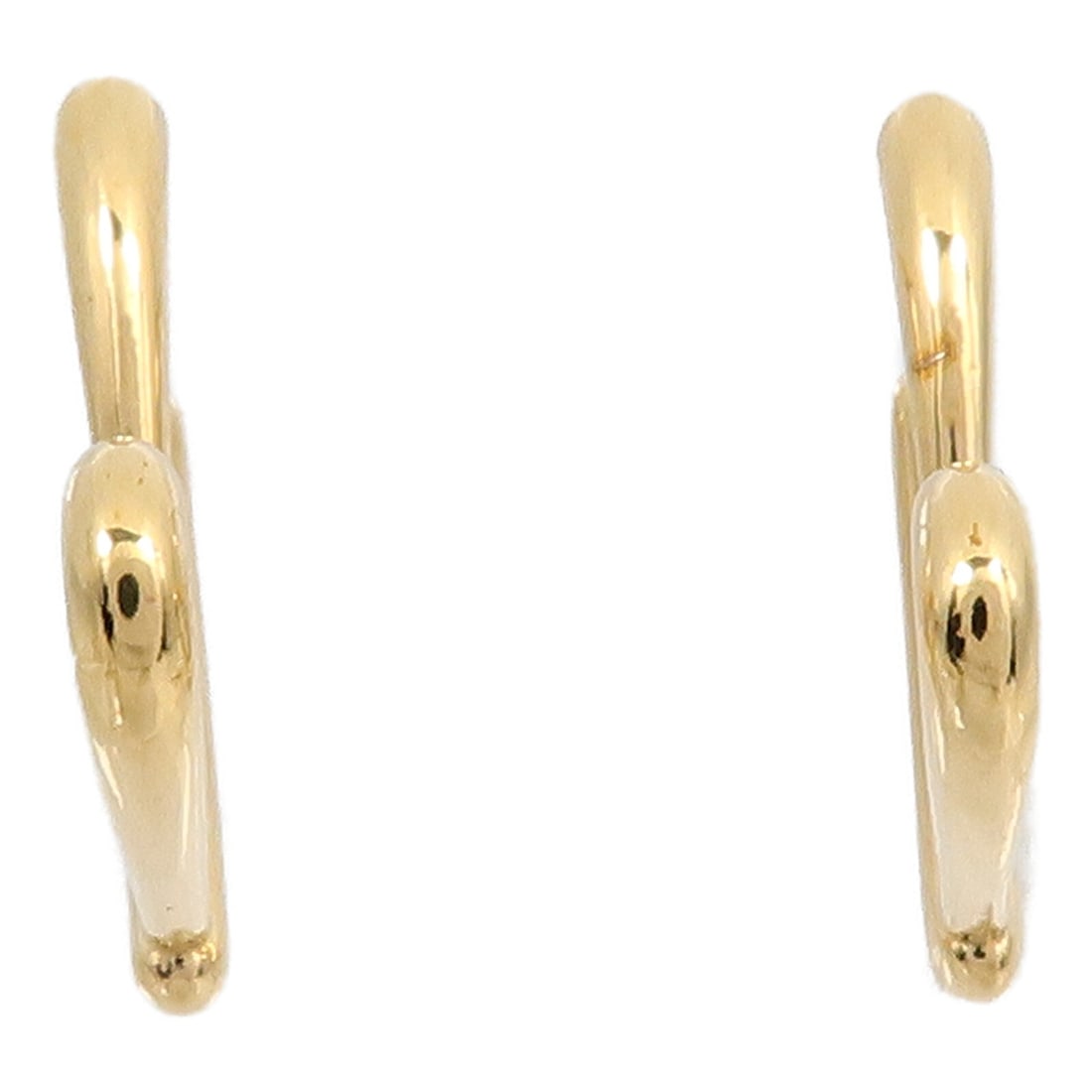 Louis Vuitton M00463 LV Metal Earrings Gold Tone: Louis Vuitton M00463 LV Metal Earrings Gold Tone Louis Vuitton LV earrings, model M00463, crafted in metal with a gold color finish. The set includes a storage box and storage bags. Condition is AB: V