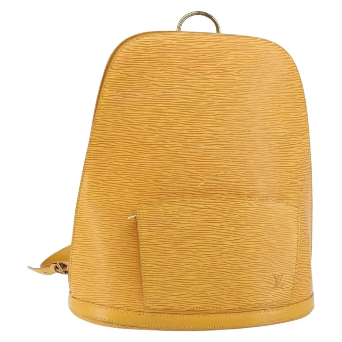 Louis Vuitton Gobelins yellow leather backpack: Louis Vuitton Gobelins yellow leather backpack This Louis Vuitton Gobelins Backpack is crafted from yellow Epi leather and designed for women. Made in France, the backpack features a spacious interior