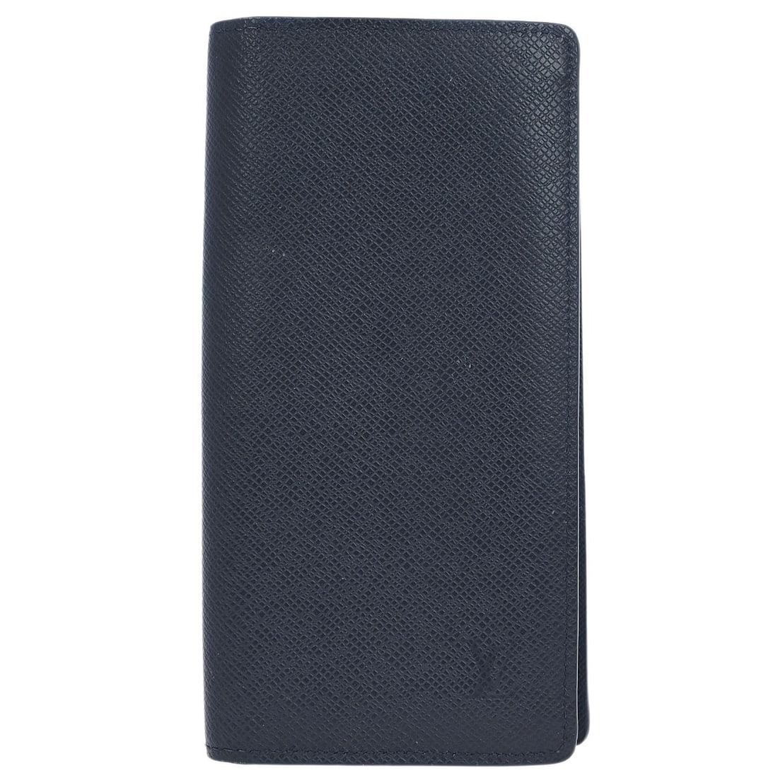 Louis Vuitton Portefeuille Brazza Taiga Leather Wallet Navy M30502: Louis Vuitton Portefeuille Brazza Taiga Leather Wallet Navy M30502 Louis Vuitton Portefeuille Brazza wallet in Boreal navy Taiga leather. This long wallet is made in France and features a slim profile