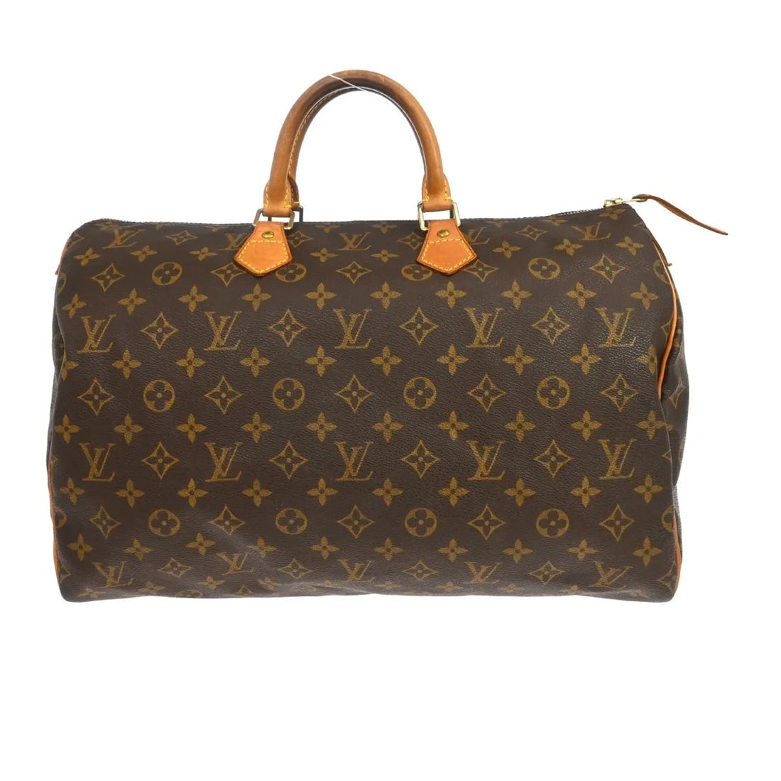 Louis Vuitton Speedy Brown Monogram Canvas Handbag: Louis Vuitton Speedy Brown Monogram Canvas Handbag Louis Vuitton Speedy handbag in brown monogram canvas. This women's bag is made in France and is presented in fair condition with visible wear. The e