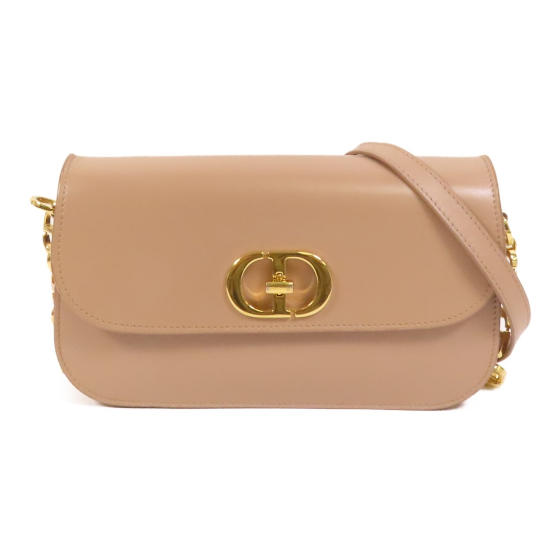 Dior Montaigne Avenue Beige Calfskin Shoulder Bag CD GHW: Dior Montaigne Avenue Beige Calfskin Shoulder Bag CD GHW A Christian Dior Montaigne Avenue shoulder bag in beige calfskin (cowhide) leather, made in France. It features a turn lock closure, one outsid