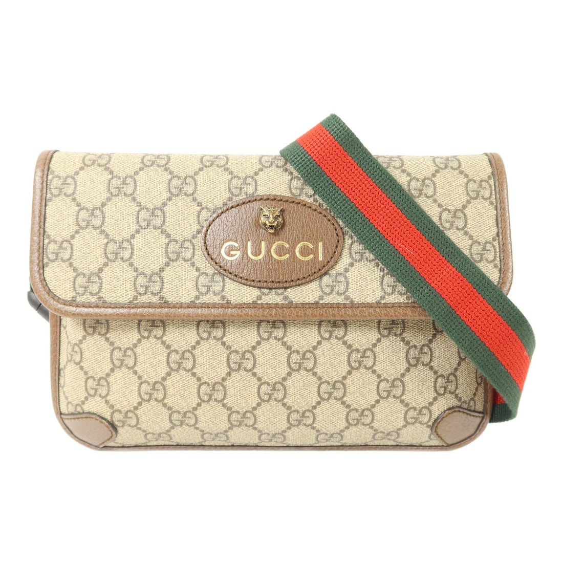 Gucci Neo Vintage GG Supreme Shoulder Bag Brown PVC Canvas 493930: Gucci Neo Vintage GG Supreme Shoulder Bag Brown PVC Canvas 493930 A Gucci Neo Vintage GG Supreme shoulder bag in brown, made from PVC coated canvas. It features a magnetic pocket and comes in very goo