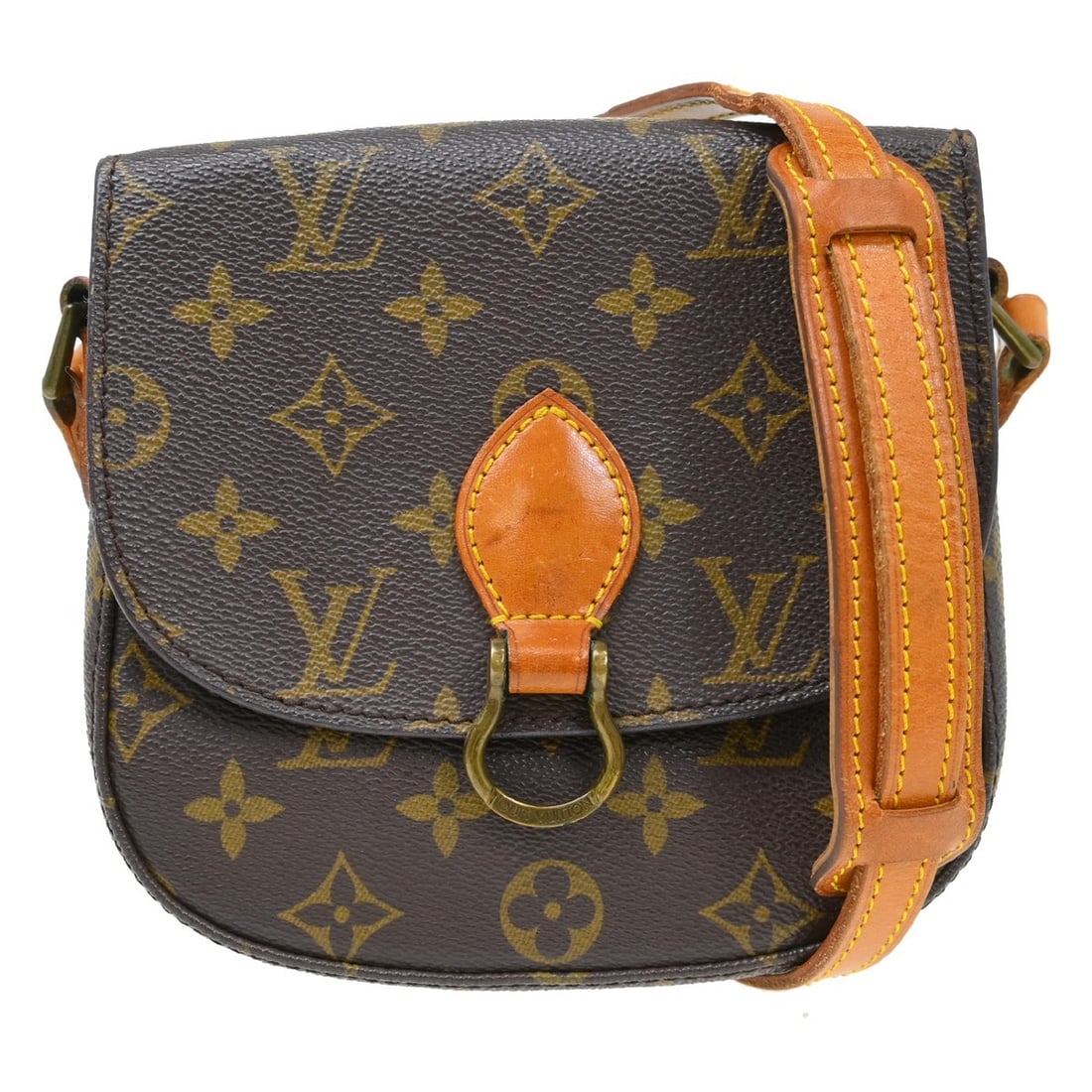 Louis Vuitton Saint Cloud PM Monogram Crossbody Shoulder Bag M51244: Louis Vuitton Saint Cloud PM Monogram Crossbody Shoulder Bag M51244 Vintage Louis Vuitton Saint Cloud PM shoulder bag in brown Monogram canvas with leather trim. This small unisex bag features a push-