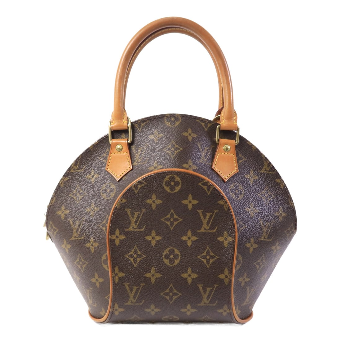 Louis Vuitton Ellipse PM Monogram Handbag M51127 Brown: Louis Vuitton Ellipse PM Monogram Handbag M51127 Brown Louis Vuitton Ellipse PM handbag in brown Monogram x PVC coated canvas with gold-tone hardware. The bag features a fastener pocket and includes s