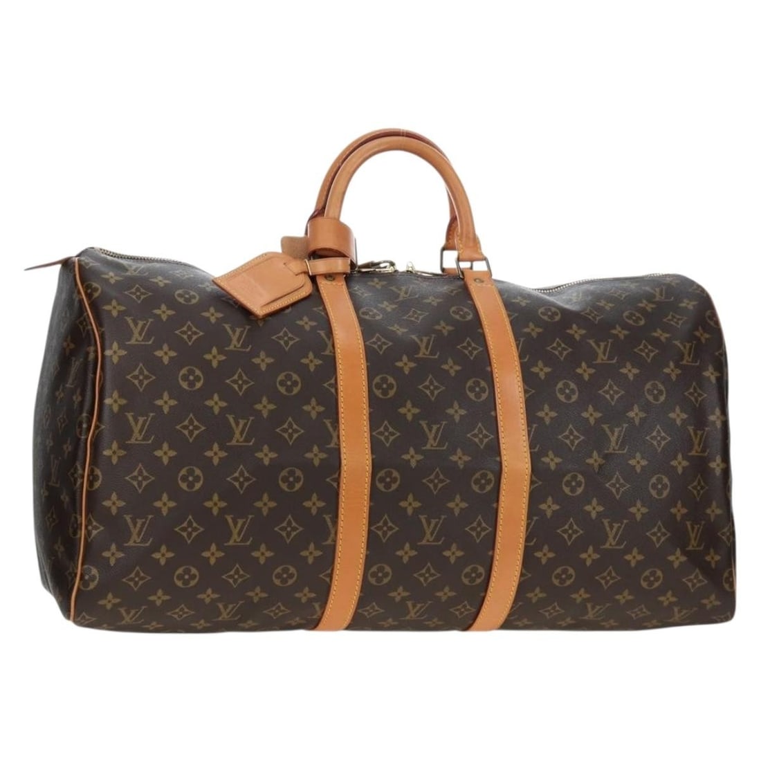 Louis Vuitton M41424 Keepall 55 Monogram Canvas Boston Bag with Padlock Key (1 of 18)
