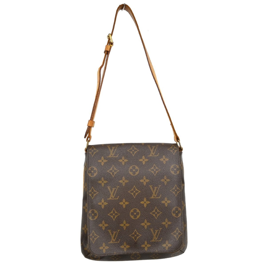 Louis Vuitton Musette Salsa Monogram Shoulder Bag M51258 Short Strap: Louis Vuitton Musette Salsa Monogram Shoulder Bag M51258 Short Strap Vintage Louis Vuitton Musette Salsa short shoulder bag in brown Monogram canvas with leather trim and an Alcantara lining. This med