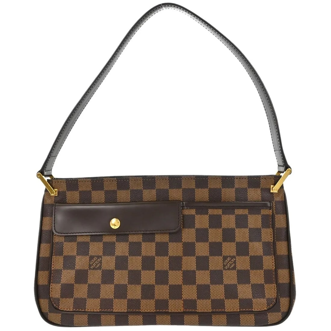 Louis Vuitton Aubagne Brown Damier Canvas Handbag: Louis Vuitton Aubagne Brown Damier Canvas Handbag Louis Vuitton Aubagne handbag in brown canvas. This women's bag is made in France and remains in very good condition, with light scratching to the ext