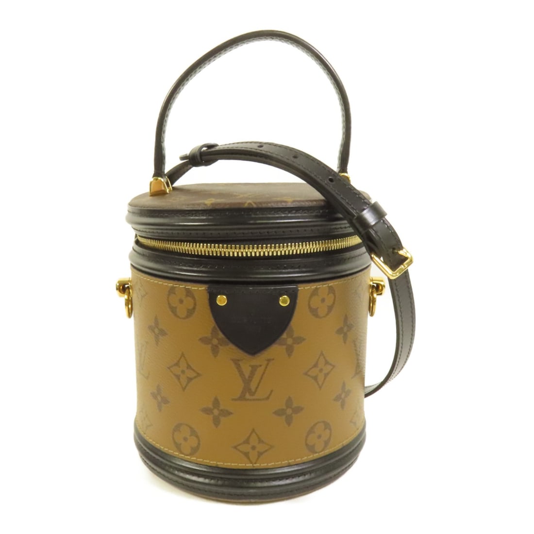 Louis Vuitton Cannes M43986 2 Way Bag Monogram Reverse Brown: Louis Vuitton Cannes M43986 2 Way Bag Monogram Reverse Brown A Louis Vuitton Cannes 2 Way Shoulder Bag, model M43986, in Brown with Monogram Reverse and PVC coated canvas. It features a 2-way design a