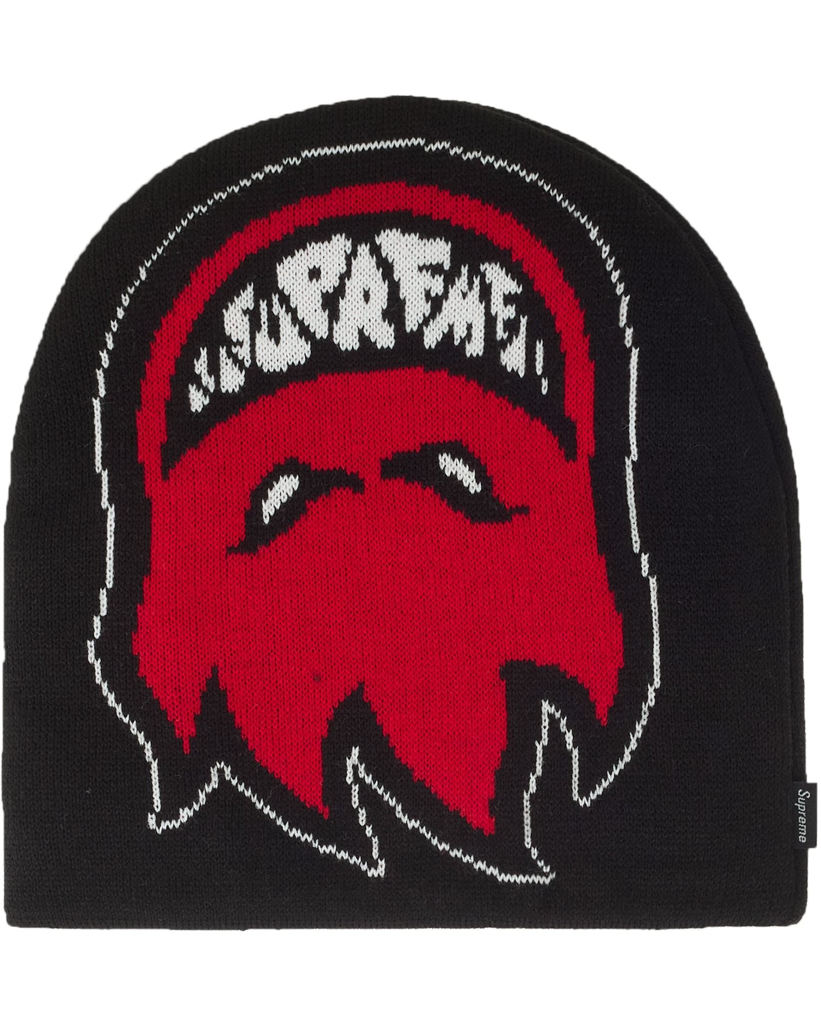 Supreme Spitfire Black Knit Beanie OS (1 of 1)