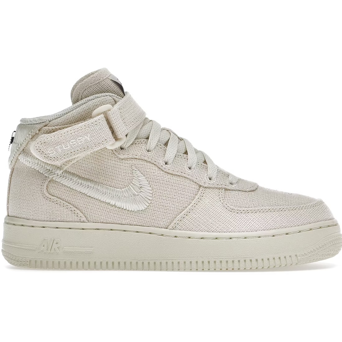 Nike Stussy Hemp Air Force 1 Mid Sneakers Size 12 M 13.5 W (1 of 1)