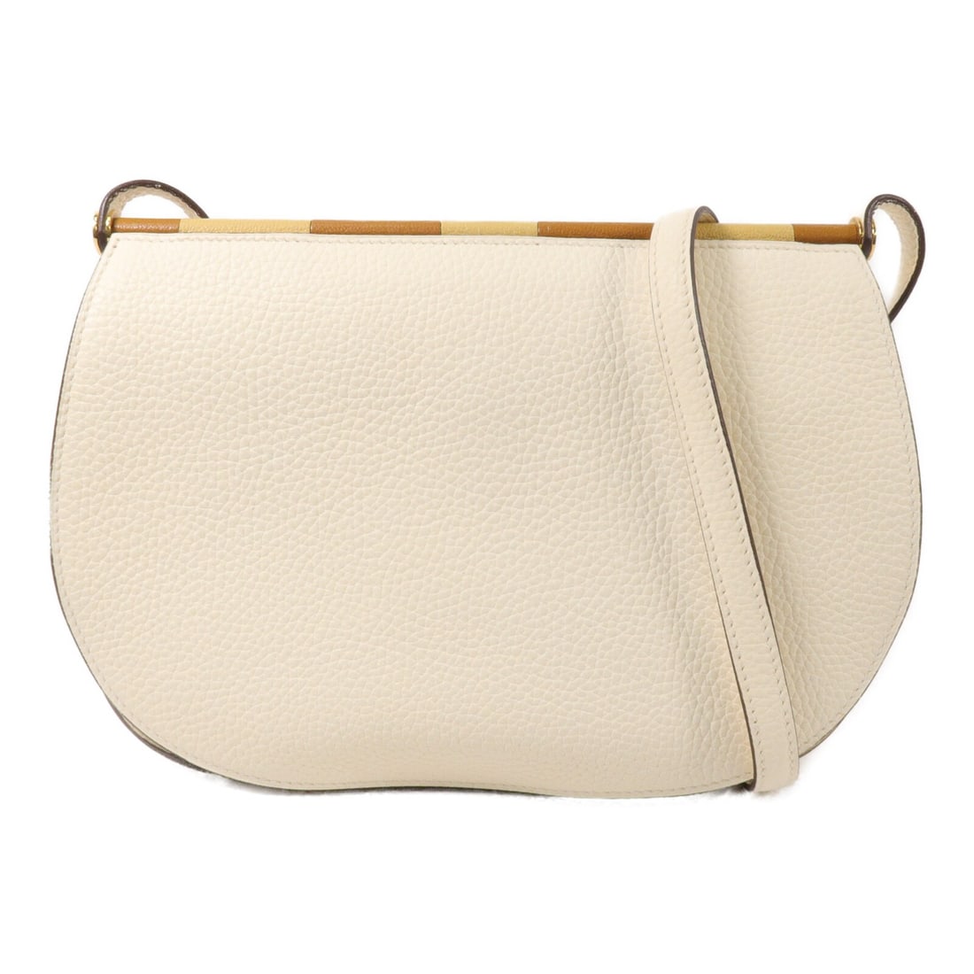 Hermes Sac Saut 25 Taurillon Clemence Shoulder Bag Nata GHW (1 of 14)