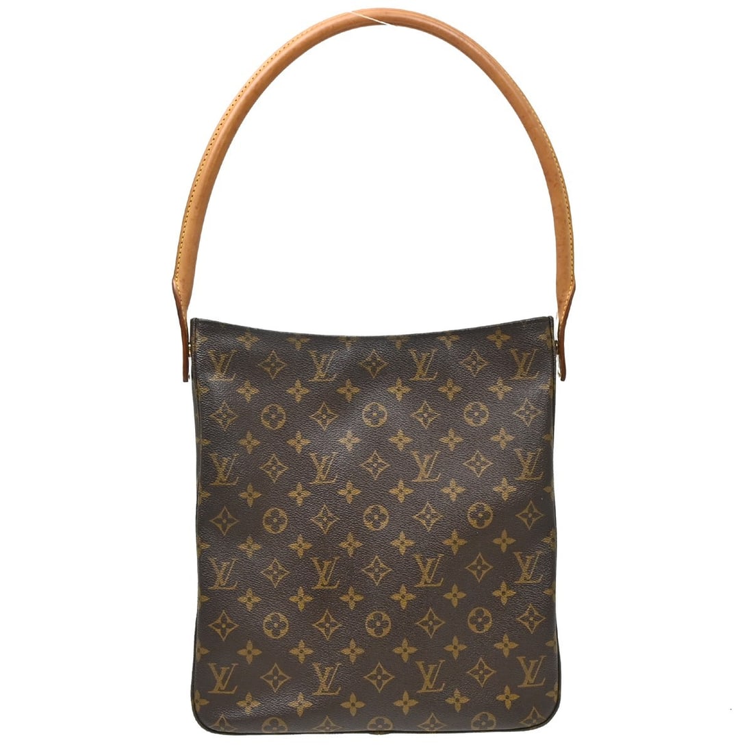 Louis Vuitton Looping GM Monogram Shoulder Bag M51145: Louis Vuitton Looping GM Monogram Shoulder Bag M51145 Louis Vuitton Looping GM shoulder bag in Monogram pattern, made in France. The bag features a brown Monogram canvas and leather construction with 