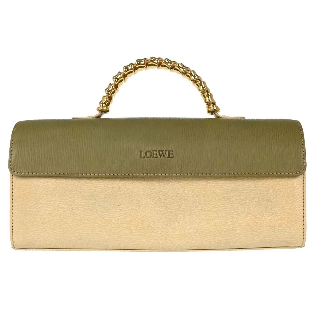 Loewe Velazquez Leather Top Handle Bag Beige Spain: Loewe Velazquez Leather Top Handle Bag Beige Spain Vintage Loewe Velazquez Top Handle bag for women, crafted in leather and presented in beige. Made in Spain, it is described as being in very good ove